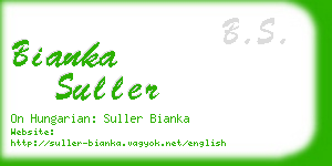 bianka suller business card